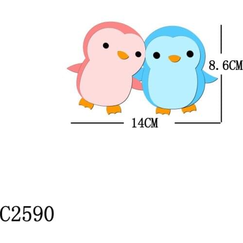 New penguin Wooden Die Scrapbooking C2590 Cutting Dies Multiple Sizes