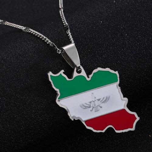 Stainless Steel Enamel South Sudan Map Necklace Map of South Sudan Chain Jewellery