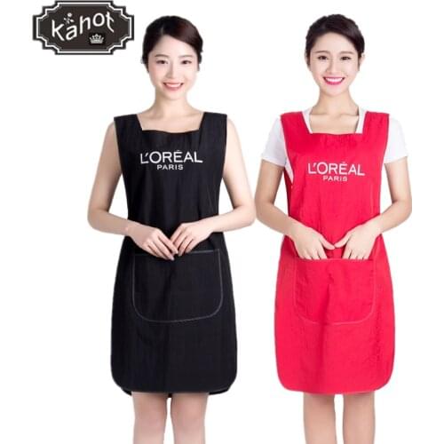 1pcs Professional Hairdressing Apron salon barber Female assistant technician Two-sided waterproof Hairdressing apron overalls