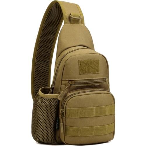 Military Assualt Sling Rucksack Backpack Water Bottle Bag Casual High Quality 1000D Nylon Men Shoulder Cross Body Chest Bags