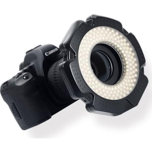 Selens LED video Ring Light 160 Chips Dimmable LED for DSLR DV Camcorder Video 5600K Source Free Lens Adapter Ring Annular Lamp