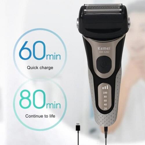 Mustache Trimmer Detachable Washable ABS Waterproof Beard Remover Razor for Men