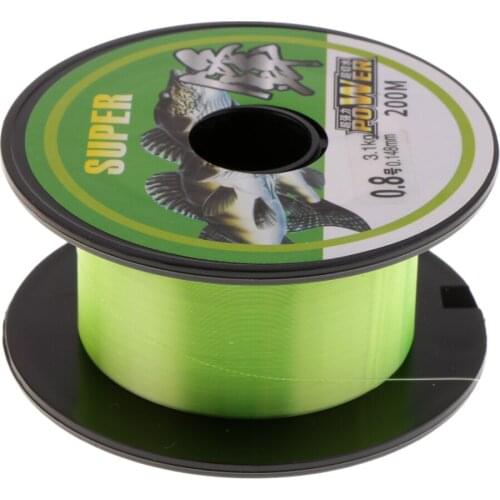High Impact Nylon Mono Fishing Line 200m Super Strong Monofilament Cast Line Carp Line 5 Sizes Monofilament Line