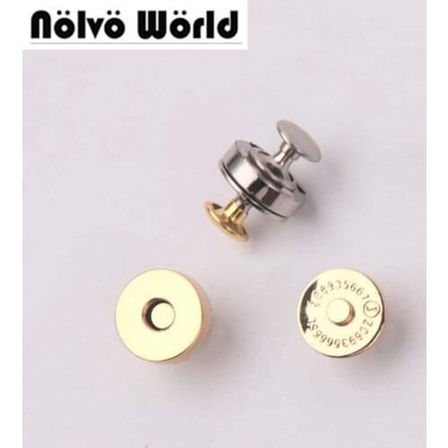 100sets 14*4mm hung plating strong powerful magnetic Snaps metal button with 2 caps clasp fastener,100sets wholesale