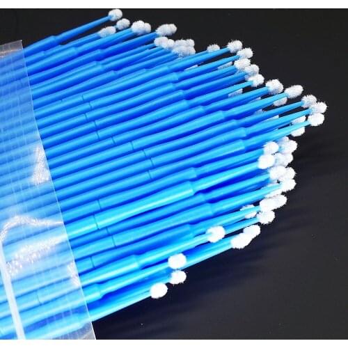 100 Pcs Disposable Large Size Brushes Swab Lint Free Micro Brushes Eyelash Extension Tool Lash/Glue Removing Tool