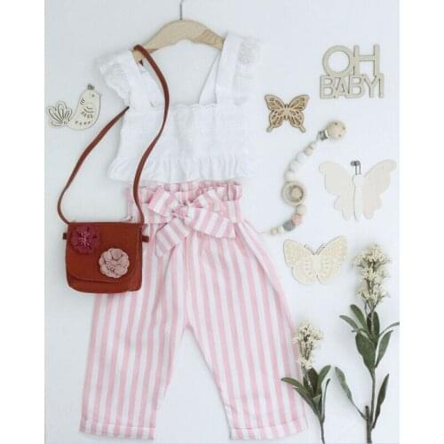 2pcs Newborn Toddler Infant Baby Girl Clothes T-shirt Top Long Pants Outfit Set