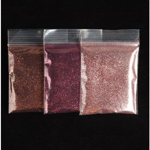 3 Bags 10g Rose Gold Silver Glitter Powder Epoxy Resin Mold Filling Slime Fillers Chrome Pigment Jewelry Making Loose Sequins