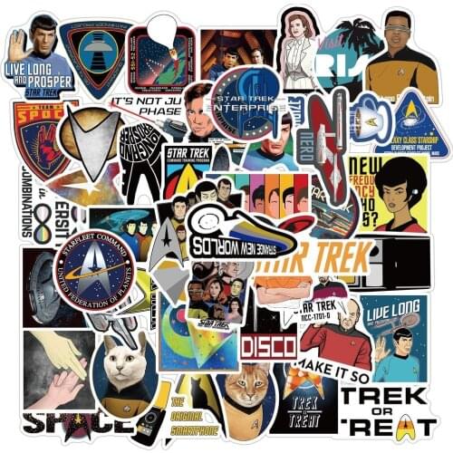 35/50/70PCS Star Trek Space Cartoon Stickers For Luggage Car Guaitar Skateboard Phone Laptop DIY Bicycle Decals Stickers