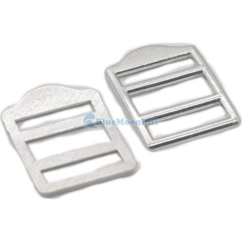 5/10/25/35 pcs Alloy Zinc Adjuster Slides Buckles Bag Strap Suspender Webbings Glide Ladder Leather Ring