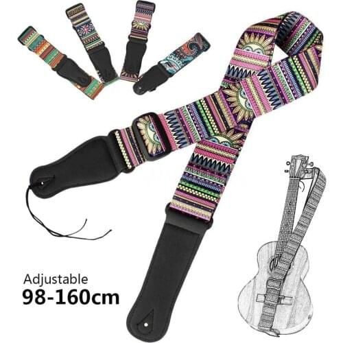Acoustic Electric Classical Folk Guitar Bass Ukulele Strap Belt Band Personalized Printing