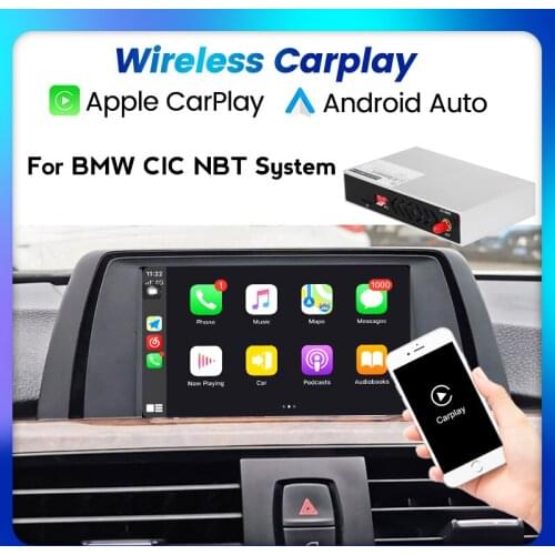 Wireless Apple CarPlay Android Auto Decoder Box For BMW E60 E70 E71 E84 F01 F02 F10 F11 F20 F25 F26 F30 F31 NBT CIC CCC System