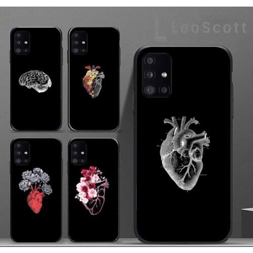 Medical Human Organs Brain Meridian Art Phone Cases For Samsung A50 A51 A71 A31 A21S S8 S9 S10 S20 S21 Plus Fe Ultra 4G 5G