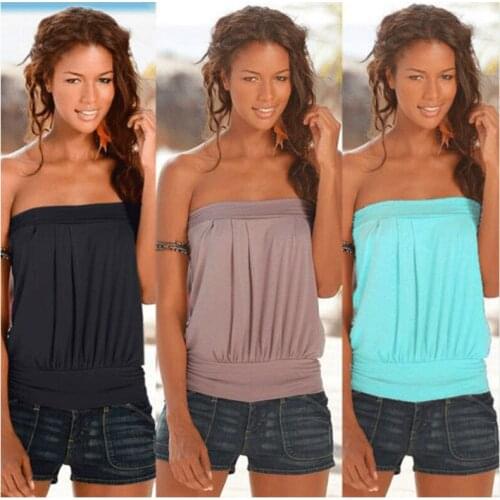 European and American Hot Models, New Hot Sale, Solid Color Pleated Sexy Womens Vests, Chest-Wrapped Fashion