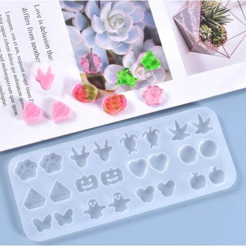 12 In 1 Ear Drop Resin Molds Pendant Mold Silicone Moulds for DIY Ear Rings Epoxy Resin Craft