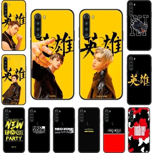 KPOP NCT 127 Neo Zone Phone case For Xiaomi Redmi Note S2 4 5 6 7 8 A S X Plus Pro black trend cell cover 3D prime soft bumper