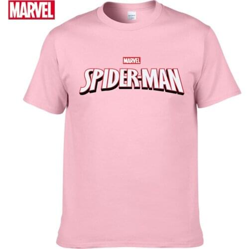 Marvel The Avengers Spider Man t shirt Comfortable Breathable 100% cotton Fashion clothes for teens Summer t-shirts for men #93