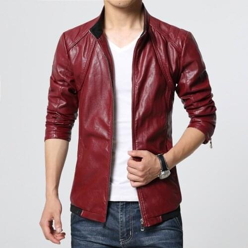 2021 new arrive brand motorcycle leather jackets men ,mens leather jacket, jaqueta de couro masculina, red leather jackets 6XL
