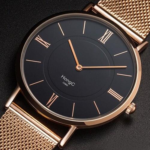 Fashion Ultra-thin Dial Watches YAZOLE Mens Watch Ultra-miniature Style Stainless Steel Mesh Belt Male Waterproof Clock