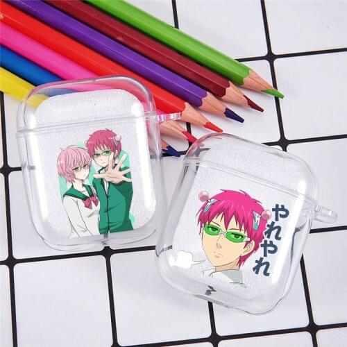 The Disastrous Life of Saiki K Earphone Case For Airpods 2 1 Japan Anime Wireless Bluetooth Soft Headphones Cover Clear Coque