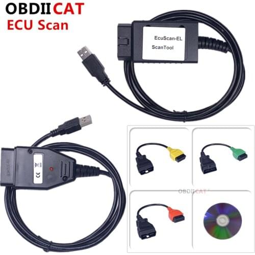 OBDIICAT Newest for Fi-at ECU Scan Diagnostic Cables + Multi ECU Scan work For Fi-at / Al-fa Ro-meo / La-ncia