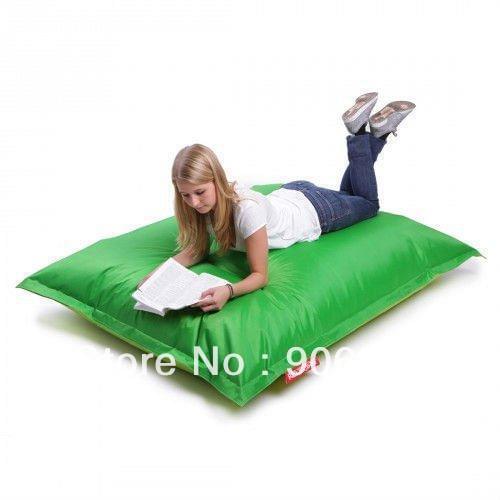 The original !!!! tear green adults beanbag cushion , floor beanbag bed for reading - free shipping