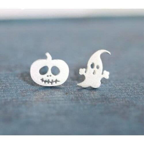 Popular Creative Fashion Jewelry Cute Lovely Halloween Pumpkin Ghost Cartoon Earrings HEYLUOKE