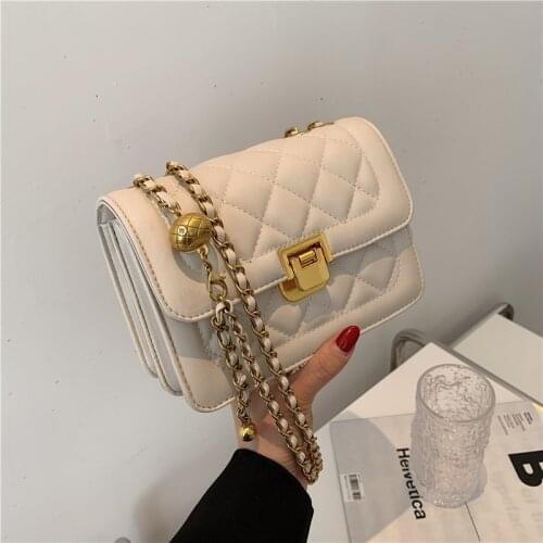 Luxury Womens Bags 2021Summer Ladies Shoulder Bags Brand Chain Messenger Bags All-match Quality Female Handbag