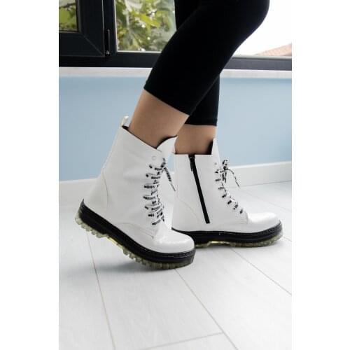 Faux Leather Girls Boot