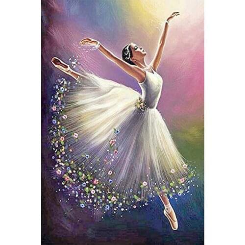 DIY Square Diamond Painting Ballet Girl Diamond Embroidery Mosaic Full Display Picture Of Rhinestones Home Decor Creative Gifts