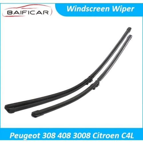 Baificar Brand New Windscreen Wiper Rain Front Windshield Blades For Peugeot 308 408 508 2008 Citroen C5 C4L