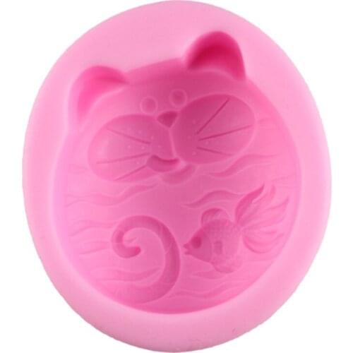Silicone Mold 3D Silicone Soap Mold DIY New Cat Fish Craft Art Handmade Candle Silicone Mold