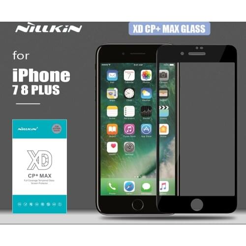 Nillkin for iPhone 7 8 Plus Glass XD CP+ Max 3D Tempered Glass Safety Slim Protective Screen Protector for iPhone 7 8 Plus Glass