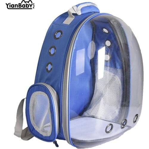Cat bag shoulders portable pet bag capsule waterproof breathable backpack chest transparent bag