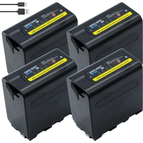 7.2V 7800mAh NP-F960 NP-F970 NP F960 F970 F950 Battery For Sony PLM-100 CCD-TRV35 MVC-FD91 MC1500C L50
