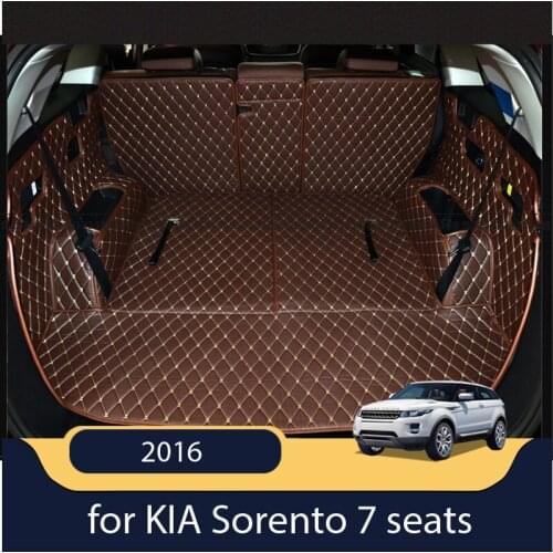 Car Travel Brand Special trunk mats for KIA Sorento 7 seats 2016 new high quality car-styling automobiles