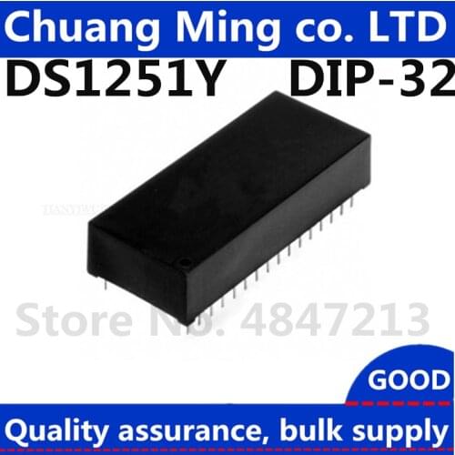 Free Shipping 2pcs/lots DS1251Y DS1251Y-120 DS1251Y-70+ DS1251 DIP-32 In stock