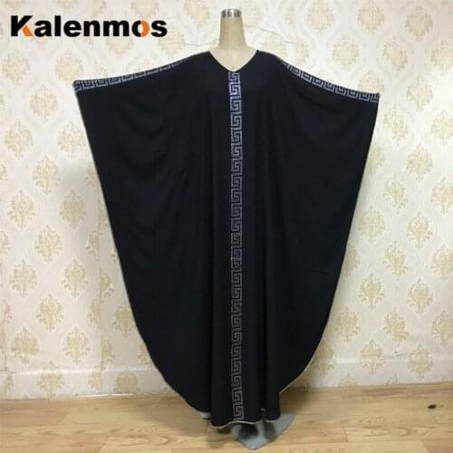 Eid Muslim Abaya Dresses Moroccan Kaftan Ramadan Islamic Ropa Women Dubai Rhinestone Prayer Garment Caftan Long Robe Arab