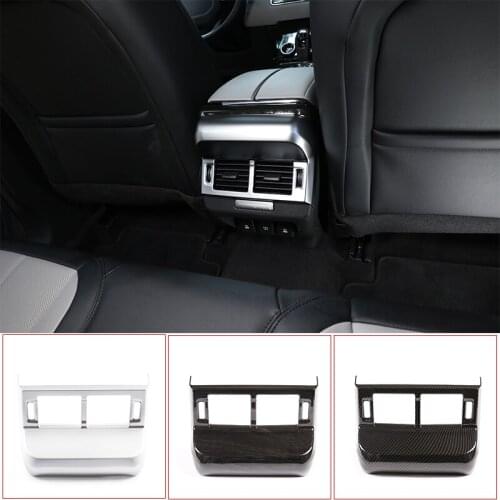 For Land Rover Range Rover Evoque (L551) 2019 2020 Car Interior ABS Chrome Interior Rear Air Outlet Frame Cover Trim Accessories