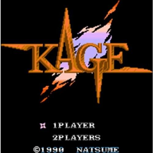 Kage 60 Pins English Version Game Cartridge for 8 Bit 60pin Game Console