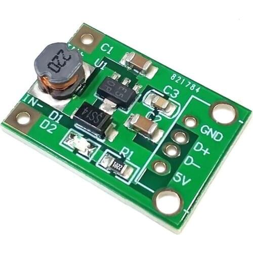 5V DC DC Converter Step Up Power Supply DC-DC Booster Boost Buck Converter Board Step-Up 500MA Voltage Regulator 1V-5V to 5V