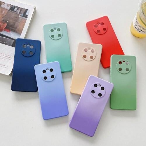 Gradient Matte Case For Huawei P40 P30 Mate 30 40 Pro Nova 7 8 Pro Phone Case For Huawei Honor V30 V20 V40 X10 9X Pro Soft Cover