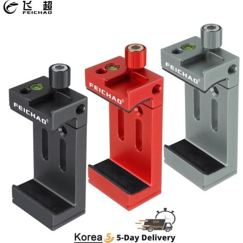 Mobile Phone Holder Clip for GoPro Flashlight Microphone Smartphone w Spirit level Cold Shoe Mount 1/4 3/8 Tripod Clamp Bracket