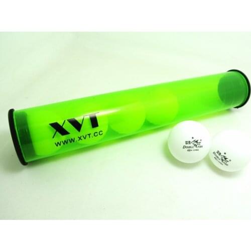 Double Fish 1 Star 40+ New Material Seamed PP Ball Table Tennis ball / ping pong ball with XVT Rolling Stick 6pcs/roll