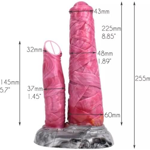 Soft Silicone Phallus Double Headed Big Penis Sex Shop For Lesbian Huge Strap On Dildos Double Penetration Vagina Anus Sex Toys