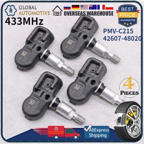 SET of 4 PMV-C215 42607-48020 433MHz TPMS Tyre Pressure Monitoring System FOR Toyota RAV4 Land Cruiser 200 C-HR Lexus LX RX
