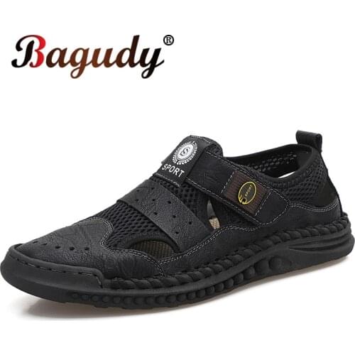 New Summer Mens Casual Shoes Mesh Breathable Mens Sneakers Outdoor Summer Platform Sandals Lightweight Mens Moccasins Loafers