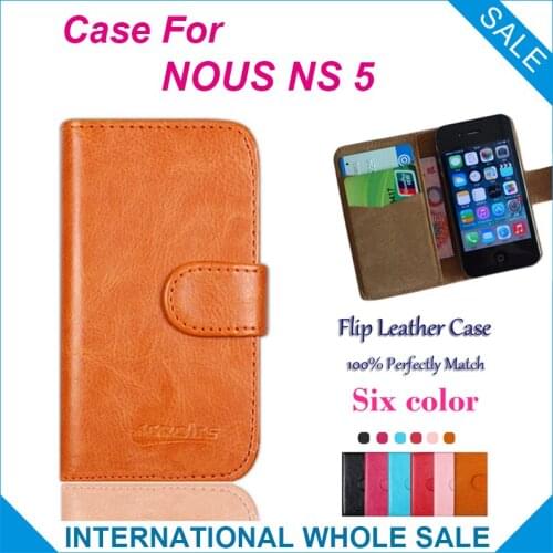 New Arrival Hot! NOUS NS 5 Case, 6 Colors High Quality Leather Exclusive Cover Case For NOUS NS 5 Tracking