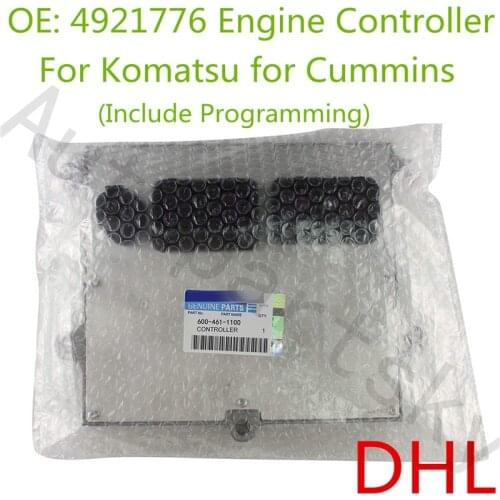 GENUINE NEW For Komatsu Excavator Cummins QSB6.7 Electronic Control Module ECU Include Programming 4921776 600-461-1100
