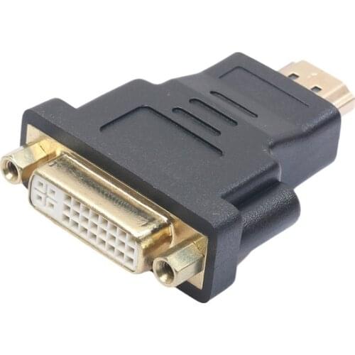 DVI To Adapter Converter HDMI-compatible Male To DVI 24+5 Female Converter Adapter 1080P for HDTV Projector Monitor