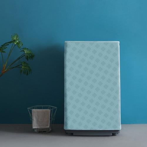 Geometric Dust-proof Cover PEVA Roller Flip Washing Machine Waterproof Storage Protector Coat Home Kitchen Accessories